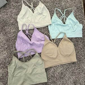 Seamless Sports Bra Set - Pastel Collection